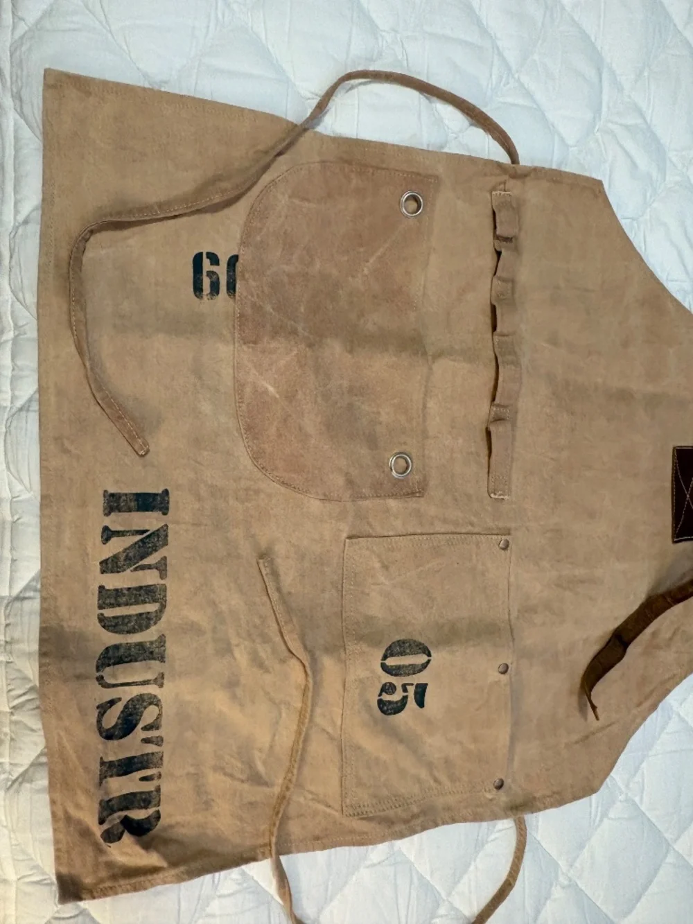 NWOT Industrious Prem. Vintage Waxed Canvas Heavy-Duty Work Apron